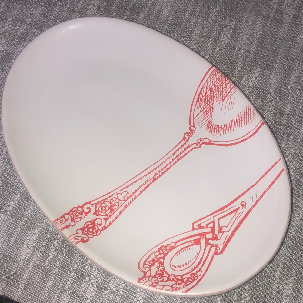 Threshold stoneware serving platter.